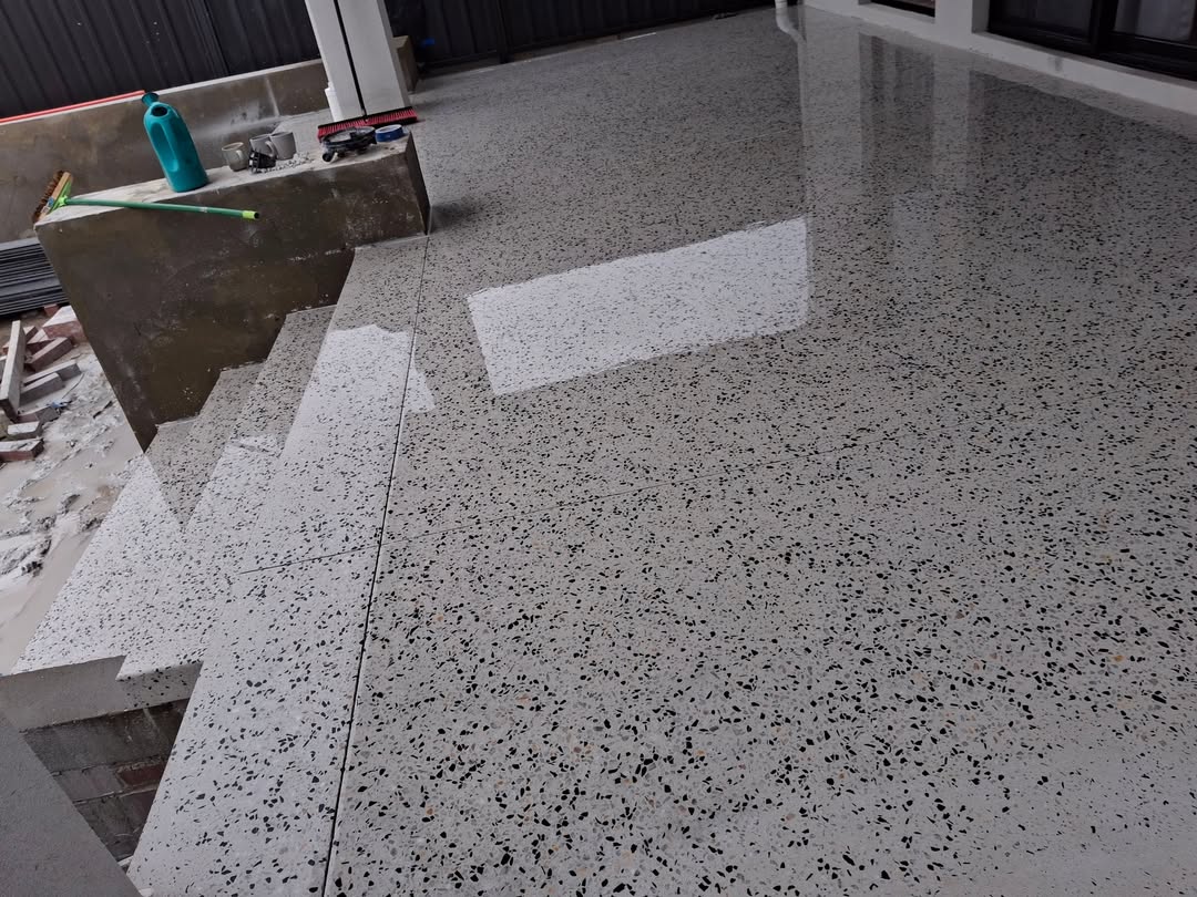 Decorative polished concrete in Perth